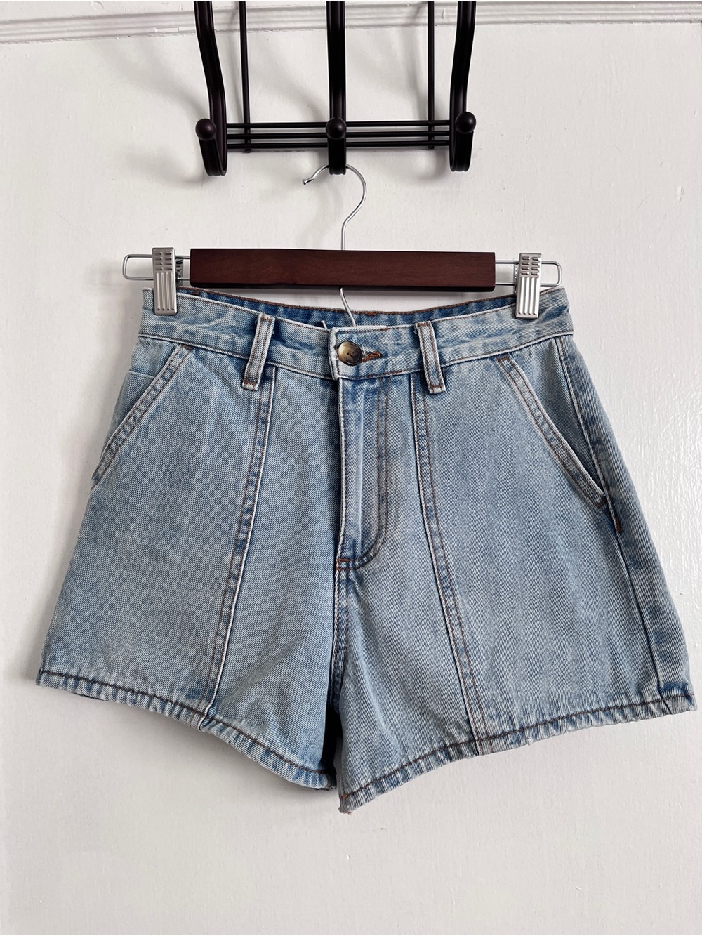 Billabong Light Wash High-Rise Denim Shorts